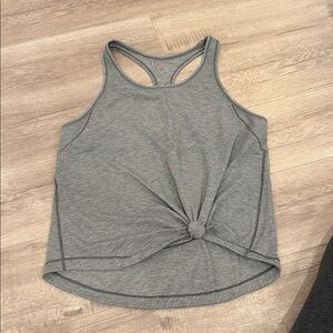 Lululemon Gray Women's Knotted racerback Tank Top